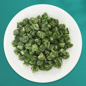 Freeze-dried Spinach Cubes